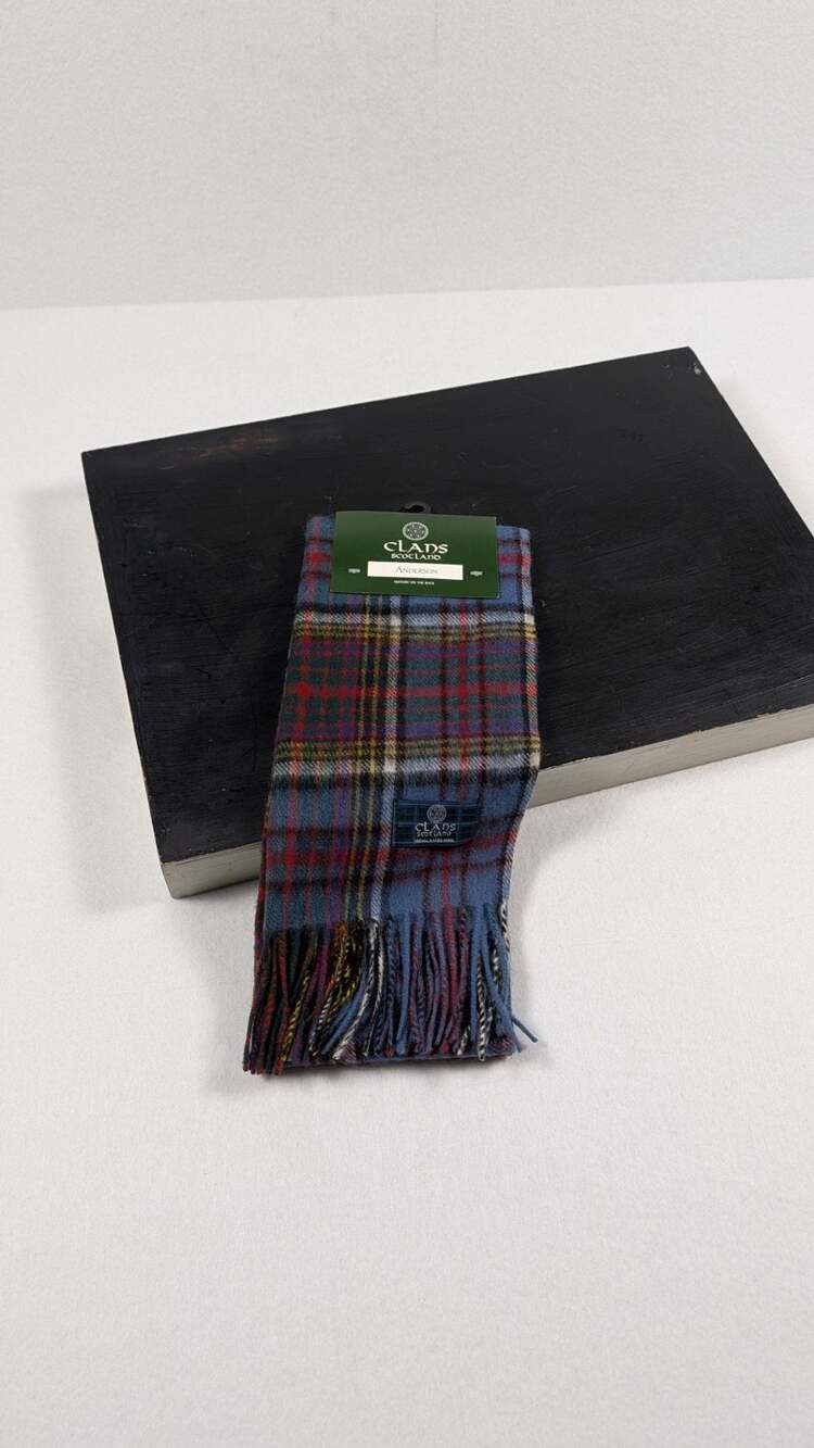 Clans Scotland Anderson Tartan Scarf NWT